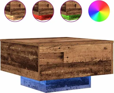 Obrázek produktu pro vidaXL Konferenční stolek staré dřevo 55 x 55 x 31 cm materiál na bázi dřeva