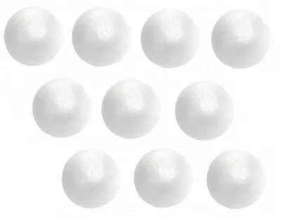 Produktbild von Styroporkugeln, 6 cm Durchmesser, 10 Stück. Styroporkugeln, 10 Stück