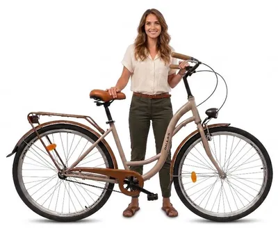 Zdjęcie produktu dla Rower Dallas  28" 1spd - cappucino z brązem