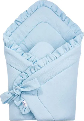 Produktbild von Musselin-Wickeldecke für Babys – Blue