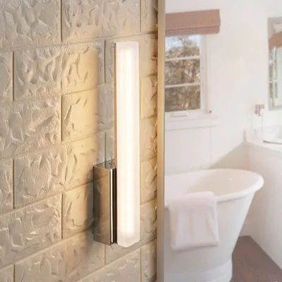 Immagine prodotto di Lucande Applique da bagno a LED Julie, altezza 32 cm, cromo, IP44