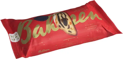 Obrázek produktu pro Bahlsenův makový závin se sultánkami, makovou náplní a moučkovým cukrem 400g