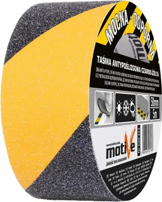 Produktbild von Motiv-Anti-Rutsch-Band Gelb-Schwarz 50mm/5m 020 222