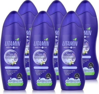 Produktbild von LITAMIN Duftöl-Pflegeschaumbad Abend-Symphonie 750ml Wellnes & Care (6er Pack)