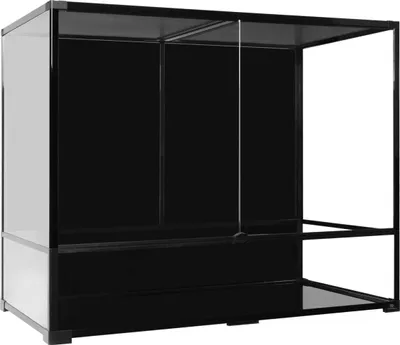 Produktbild von Terra Della Glas-Terrarium schwarz, Maße: 60 x 30 x 30cm