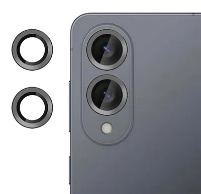Immagine prodotto di Per Samsung Galaxy S25 Edge 5G Anello di protezione in alluminio + H9 Vetro duro temperato Nero