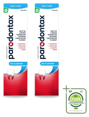 Imagen del producto de 2 tubos de pasta dental Parodontax sin flúor - 75 ml - Pack grande - 2 unidades