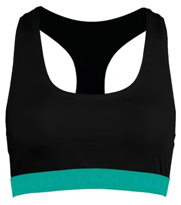 Imagen del producto de Camiseta deportiva con espalda descubierta - Algodón 100% - Negra