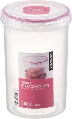 Produktbild von Lock & Lock LLS123, Behälter, Rund, 0,76 l, Transparent, Polypropylen (PP), Drehen