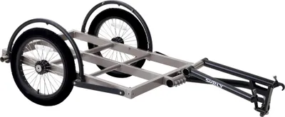 Zdjęcie produktu dla Przyczepka rowerowa Surly Ted Trailer, krótka, srebrno-czarna