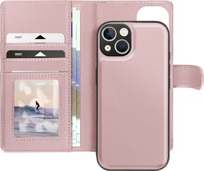Produktbild von Mayaxess, Hülle für iPhone 13 mit abnehmbarer Schale, Champagnerrosa
