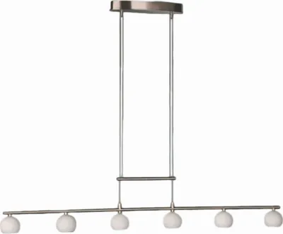 Produktbild von Massive Pendelleuchte 416271710, Edelstahl, Weiß, Glas, Metall, Synthetik, Schlafzimmer, Wohnzimmer, IP20, I