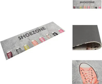 Immagine prodotto di vidaXL Tappeto da cucina lavabile Shoezone 60x180 cm in velluto - Zerbini