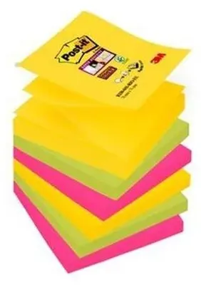 Produktbild von Post-it-memoBlok post-it 3m Z-Note R330 SS Carnival | Pak ein 6 -Stück | 12 Stücke