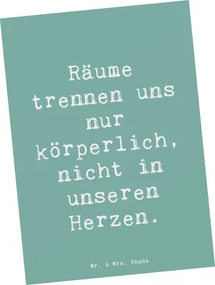 Produktbild von Mr. & Mrs. Panda Postkarte Spruch Trennung von den Eltern - Meeresbrise - Geschenk, Grußkarte, Ansichtskarte, Trostspender, Zuversicht, Vertrauem, Mutmacher, Postkarten