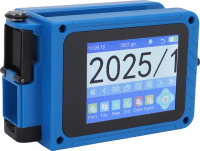 Produktbild von Handheld-Tintenstrahldrucker mit Tintenpatrone, 12,7 mm hoch, tragbares Codiergerät für QR-Codes, Datumsangaben, mehrere Sprachen und Materialien