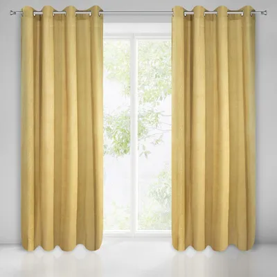 Produktbild von Vorhang CLARISA senfgelb gelb 140x270 cm Ösen Ösenvorhang