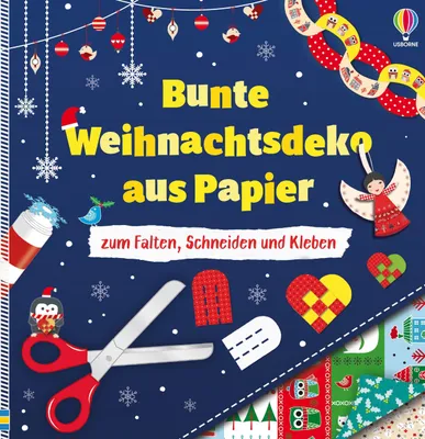 Produktbild von Bunte Weihnachtsdeko aus Papier