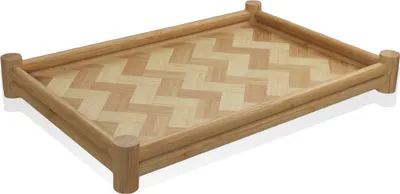 Produktbild von Hermia Concept, TPS0071, Tablett, 100 % BAMBUS, Nussbaum, 41 x 24 x 5 cm