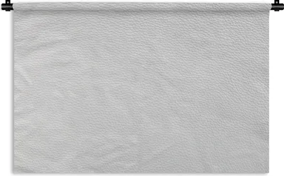 Produktbild von MuchoWow® Wandteppich Wandbehang Leder - Strukturiert - Leder-Optik - Weiß 60x40 cm Tapisserie Dekoration Wandtuch - Wanddekorationen
