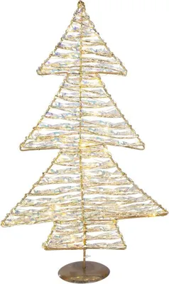 Produktbild von LED Tannenbaum silber - ca. 46 cm