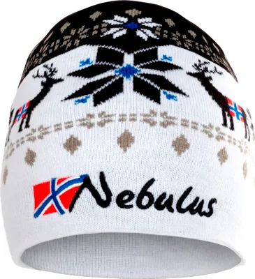 Imagen del producto de Gorro Nebulus Beanie INFINITY, un gorro cálido y acogedor, estilo noruego, modelo P6120. Uni, blanco y , talla única