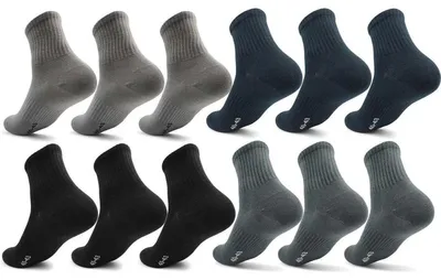 Produktbild von 12 Paar Herren Sport Sneaker Socken Quarter Socks Kurzsocken Halbsocken Mix2/43-46