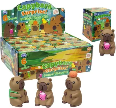 Obrázok produktu pre 1 x Kapybara 8cm - Prekvapenie! Figúrka (Blindbox), 1 zo 6 variantov