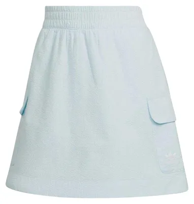 Productafbeelding van Adidas - "Originals" mini-rok voor dames, seersucker, Tennis GT31378 (maat 30 DE) (blauw)