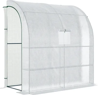 Immagine prodotto di Serra da giardino, 200x100x215 cm, copertura resistente ai raggi UV, bianco