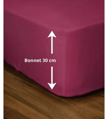Productafbeelding van Elastische lakens, Lovely Home, 160x200+30 cm, fuchsia