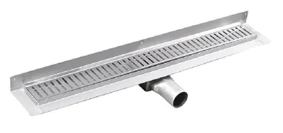 Immagine prodotto di Gelco Manus - Piletta per doccia Onda, 650 mm, contro parete, acciaio inox GMO22