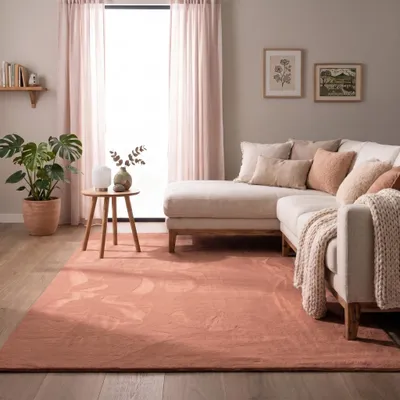 Produktbild von Volero - Flauschiger Teppich - Cozy Rosa - 150x230cm - Wohnzimmer, Schlafzimmer, Büro, Jugendzimmer - Modern, Skandinavisch