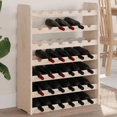 Obrázek produktu pro Stojan na víno 67,5x25x87 cm z masivního borovicového dřeva