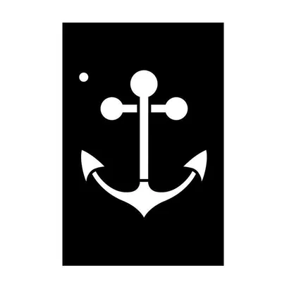 Image de Pochoir - Ancre de bateau