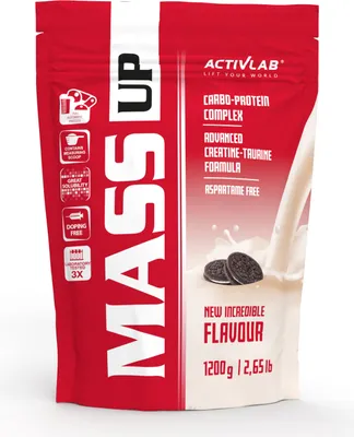 Produktbild von Activlab Mass Up 1200g Kohlenhydrate Kreatin Taurin - Plätzchen
