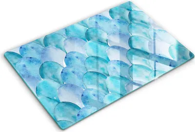 Produktbild von Abdeckung Glas - Küchenabdeckung - 80x52 cm - Abdeckplatte -Aquarellskalen