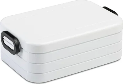 Produktbild von Mepal - Lunchbox Take a Break Midi - Brotdose To Go - Für 2 Sandwiches oder 4 Brotscheiben - Meal Prep Box - Essensbox mit Unterteilung - Spülmaschinenfest - 900 ml - White
