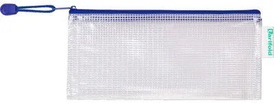 Produktbild von Quantore - Aufbewahrungstasche mit Reißverschluss 250x115mm PVC blau | 8 Stück
