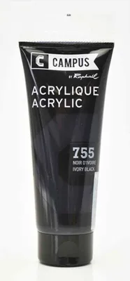 Obrázok produktu pre Akrylová farba 100 ml - čierna slonovinová č. 755