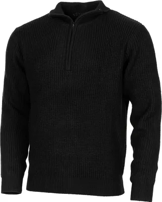 Image de MFH pullover, "Troyer", avec fermeture éclair, noir