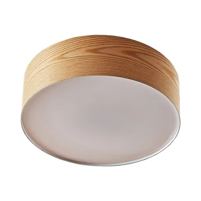Produktbild von Lindby Deckenleuchte Dominic, Ø 45 cm, 3-flammig, Holz