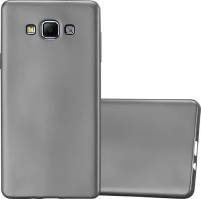 Produktbild von Cadorabo Schutzhülle für Samsung Galaxy A7 2015 Hülle in Grau Handyhülle TPU Silikon Etui Cover Case