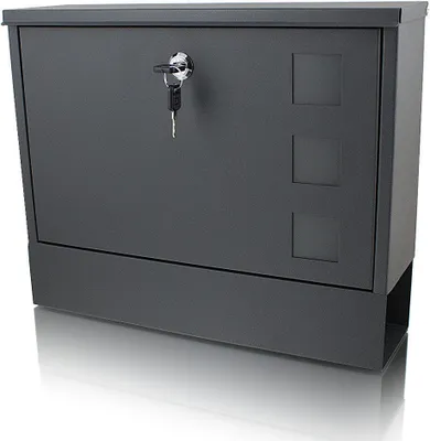 Produktbild von Bituxx Briefkasten mit Zeitungsfach Dunkelgrau MS-14701