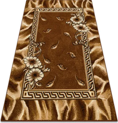 Zdjęcie produktu dla Dywan BCF Morad TRIO Liście, kwiaty klasyczny - brązowy 300x400 cm