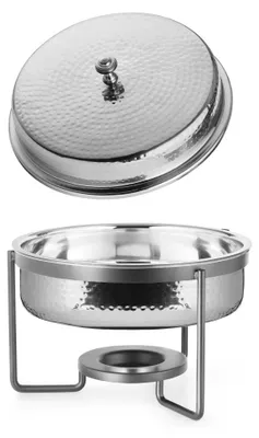 Produktbild von Rundes, gehämmertes Chafing Dish, 5 l