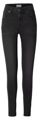 Zdjęcie produktu dla Spodnie damskie URBAN CLASSICS TB8370 WYPRANY NA CZARNO rozmiar: 28