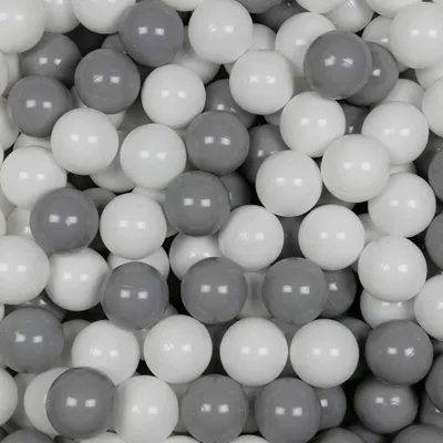 Produktbild von Bälle für Bällebad 7cm 500 Stück – weiß, grau
