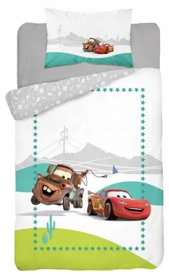 Produktbild von Detexpol Cars Kinderbettwäsche Auto 90x120 cm
