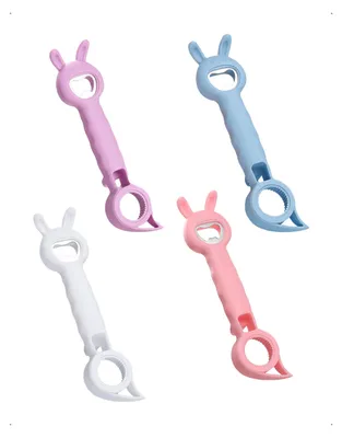 4-in-1 Flaschenöffner-Set, 4 Stück, multifunktional, für Senioren